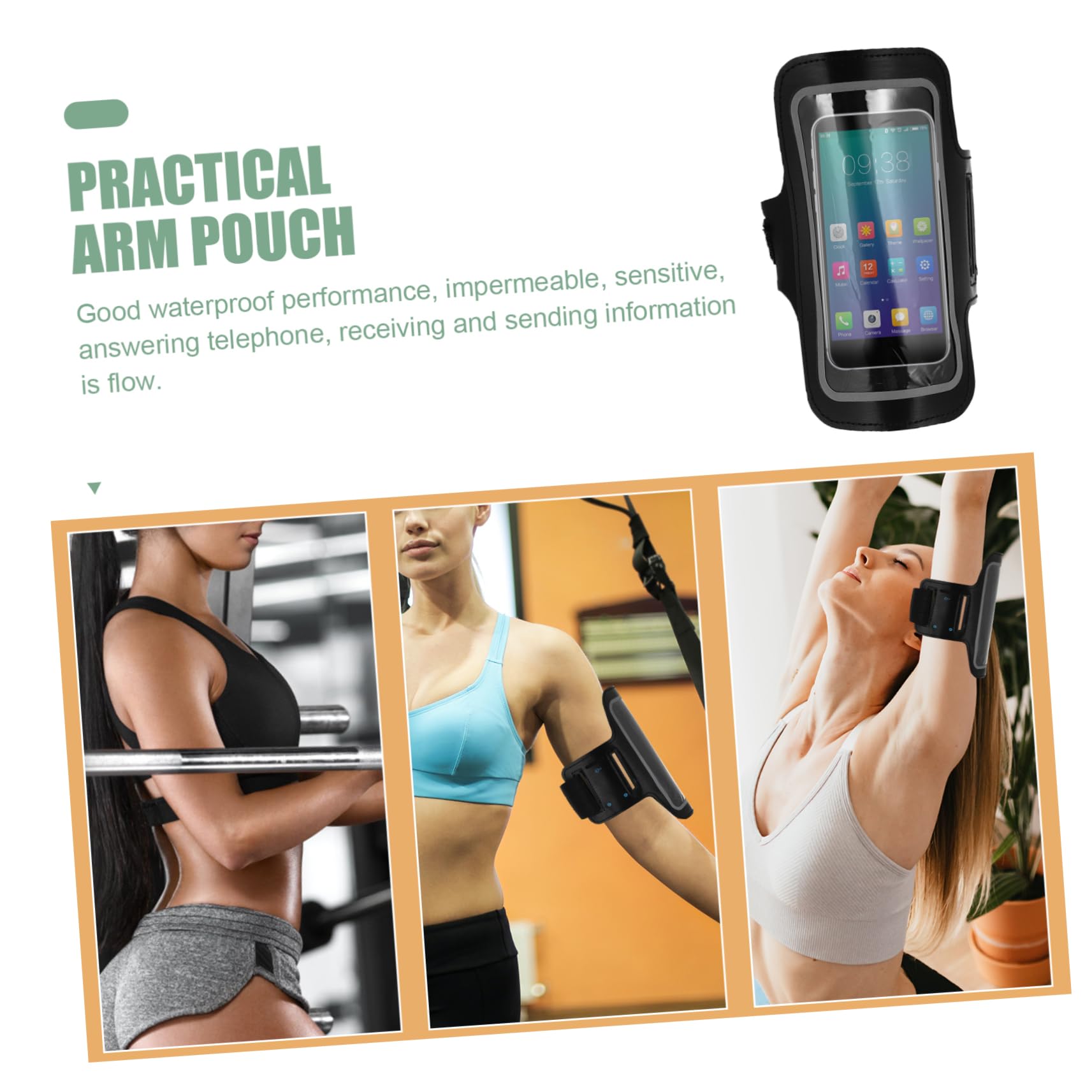 Balacoo Fitness Sports Arm Band Phone Case for 6 Inch Devices General Armband Gym Bag Protection from Scratches Easy to Wear and Wash