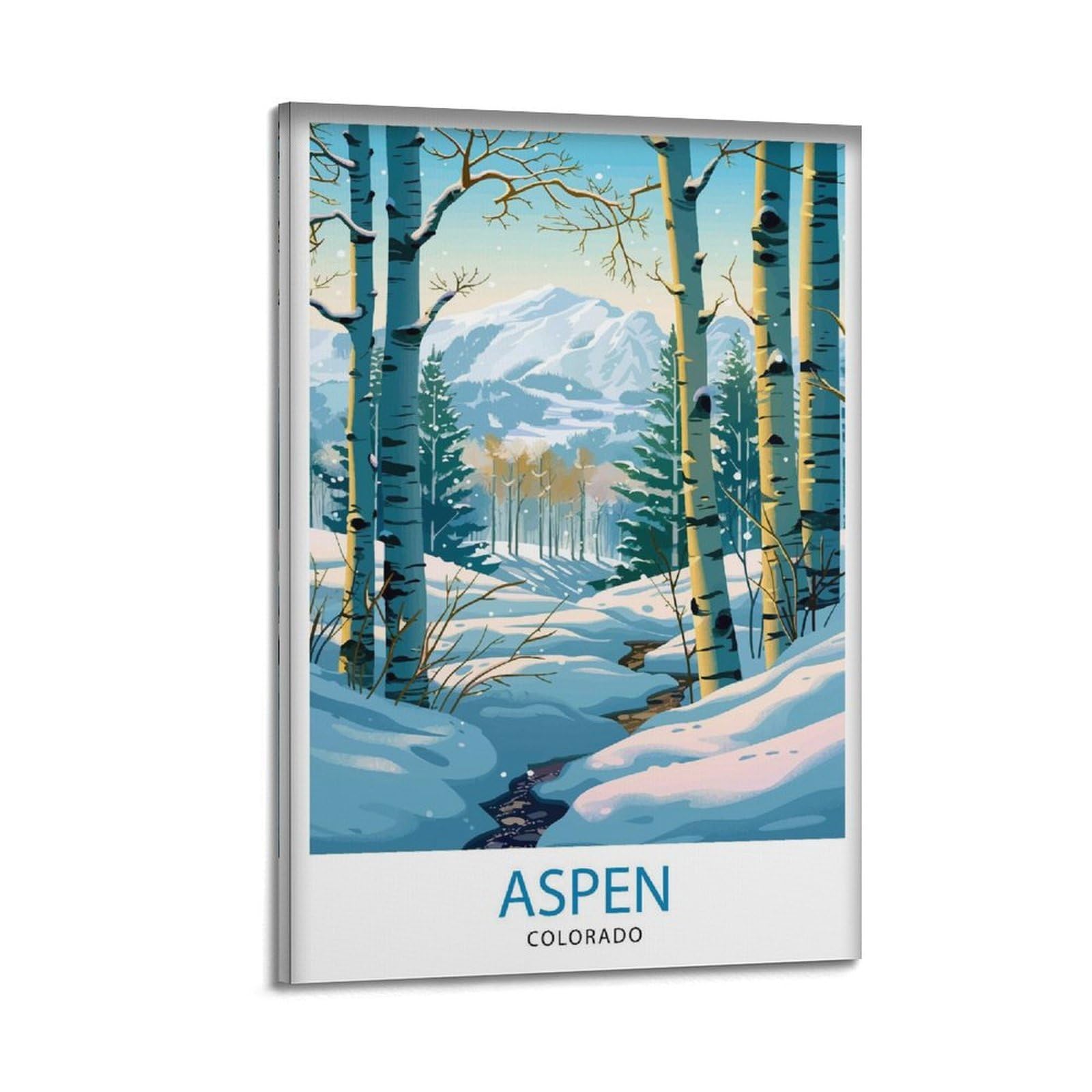 xiaoxiaoshen Aspen Colorado Travel Lover Canvas Poster Wall Art Prints Room Aesthetic Murals Bedroom And Living Decorations 24x36inch(60x90cm)