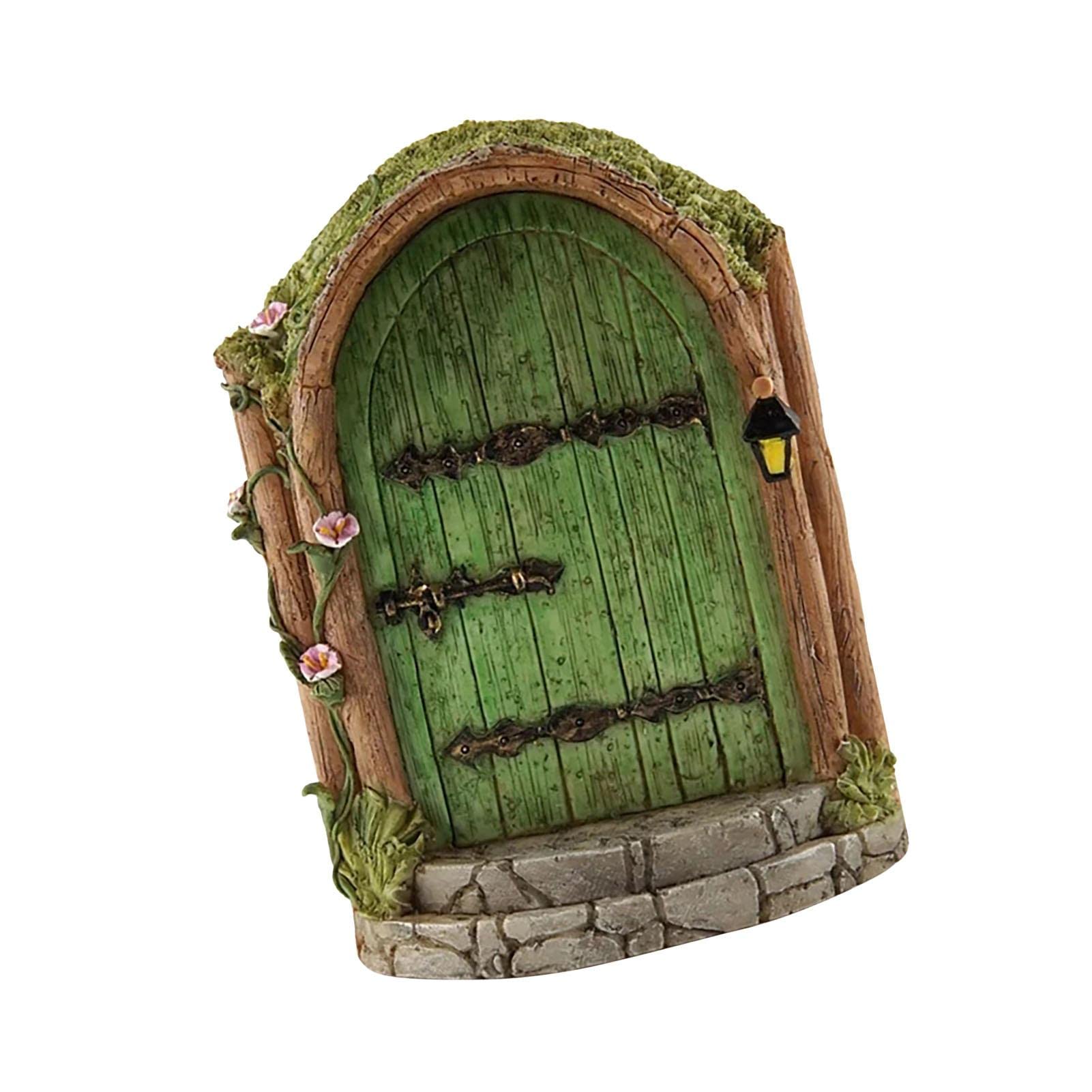 2 Pezzi Porte Di Legno Fata Giardino Porta Elfo Adorabile Fata Giardino - Foto 10