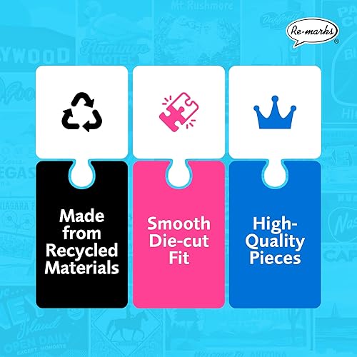 Vista 11 de Re-marks Pósteres de viaje, rompecabezas de póster, rompecabezas de 500 piezas para todas las edades