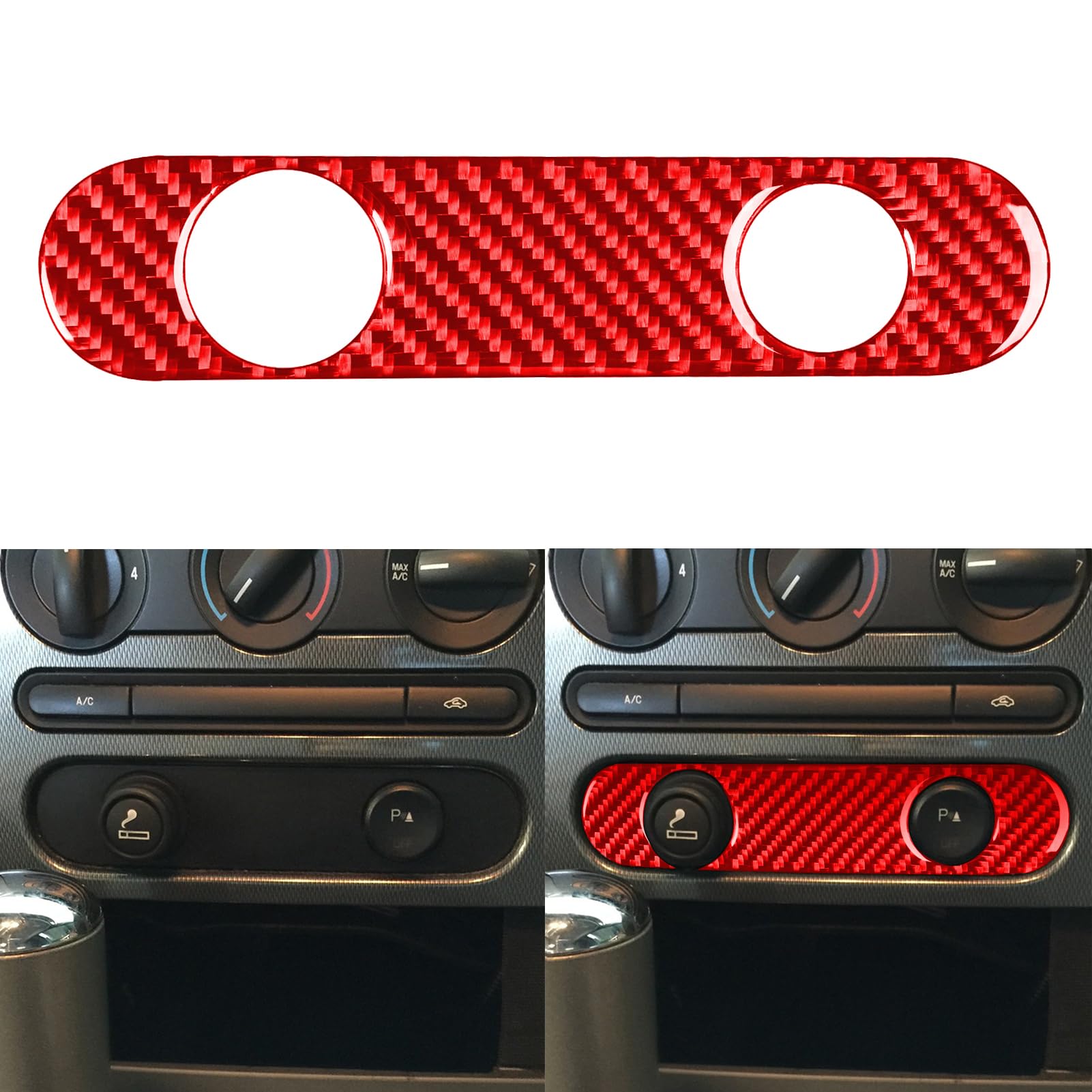 Amazon.com: NVCNX Real Carbon Fiber Compatible with Ford 11th Gen F150  F-150 2004-2008 Lariat FX2 Sport FX4 King Ranch STX XLT 5.4 Triton V8 Dash  Cigarette Lighter Panel Cover Interior Trim Accessories