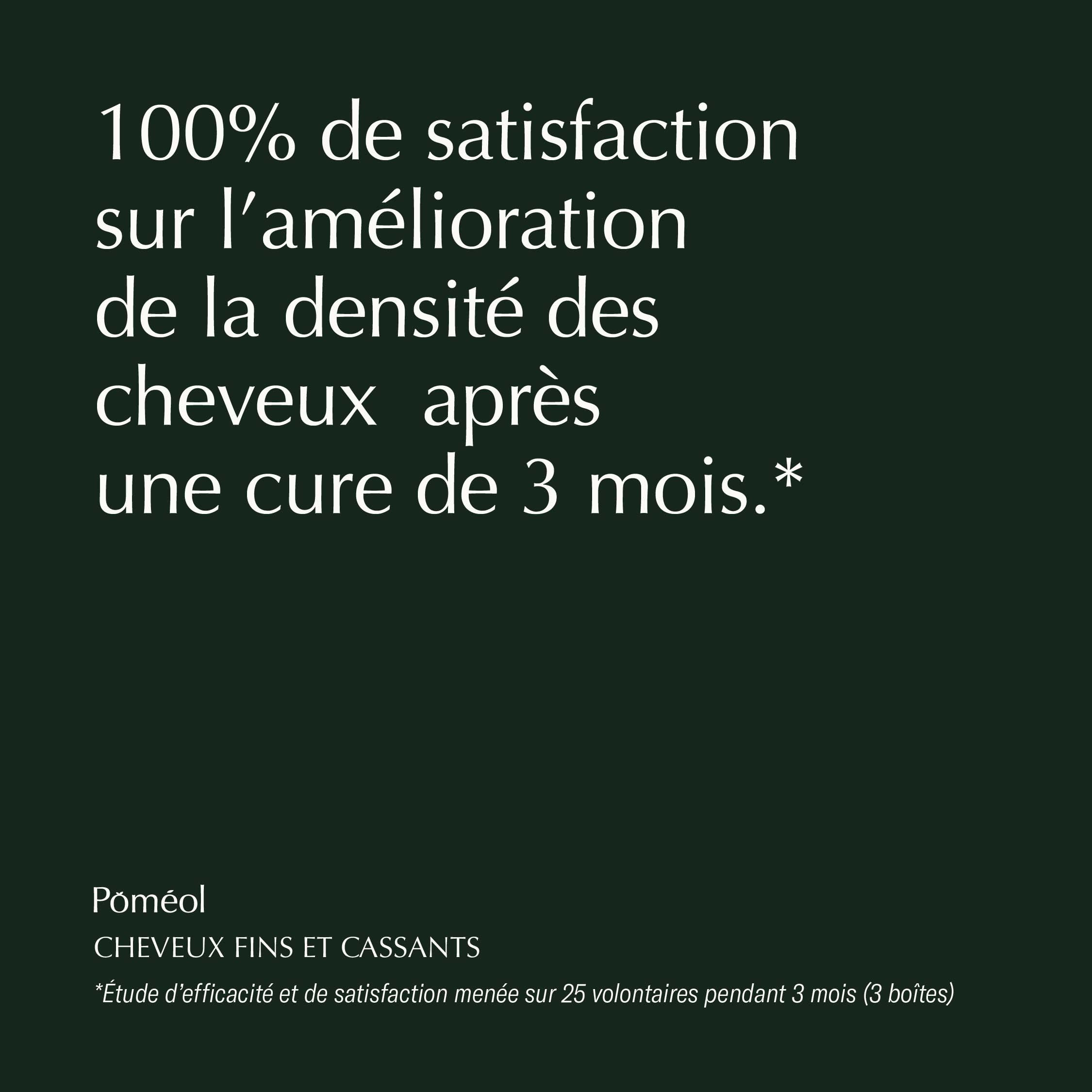 Complément Alimentaire Pousse & Croissance Cheveux Fins | Volume, Densité & Anti-Casse - Accélère la croissance, Nourrit et Renforce | Keratine, Prêle, Bambou, Roquette, Myrtille| 90 jours | POMÉOL