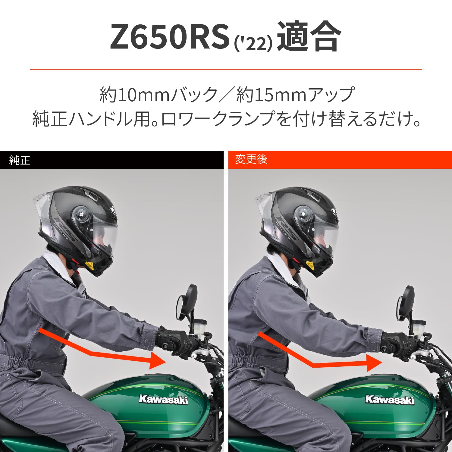デイトナ ハンドルポスト エリミネーター/SE(24) Z650RS(22)専用