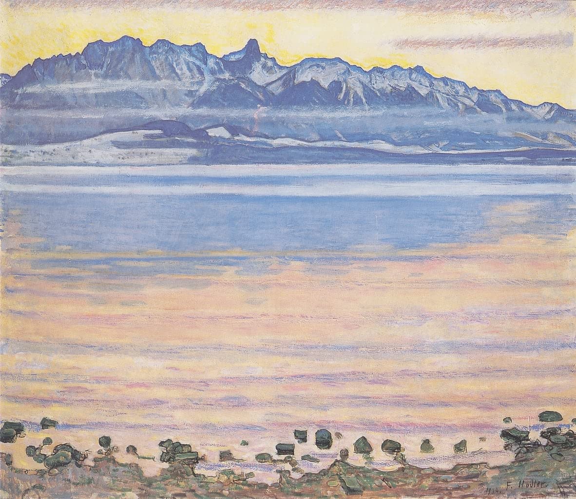 Tableau Thunersee impression d'art mural haut de gamme 60x90cm