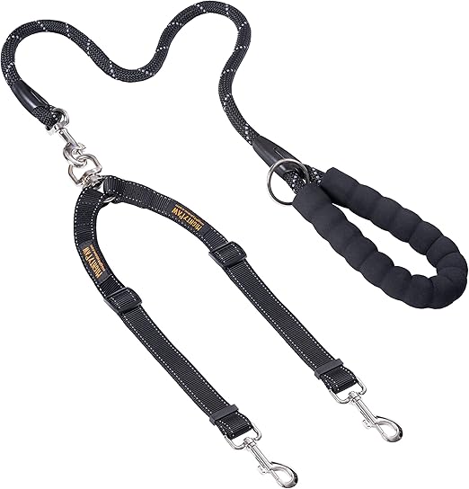 Mighty Paw Double Dog Leash Dual Dog Leash, Two Dog