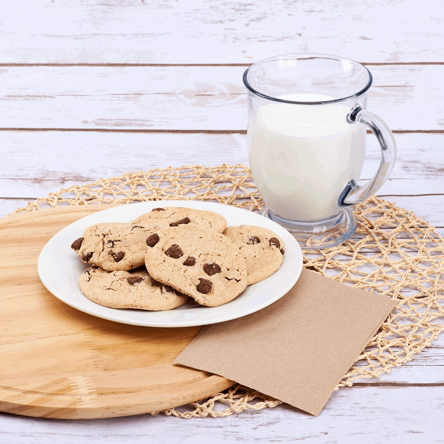 Karat Interfold Napkins - 2 Ply, Brown, Perfect for Restaurants and Cafes, Fits Most Dispensers, Made from Renewable Resources, Case of 6,000