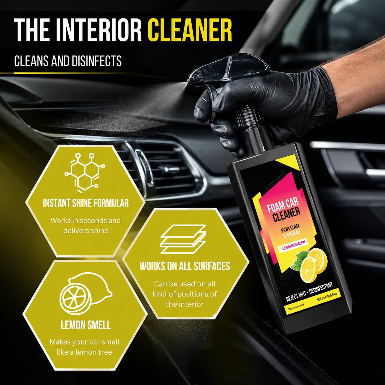 Lymex Kit Premium d'Entretien Automobile Verre Liquide Carrosserie Spray Céramique Voiture Anti Rayure Protection Hydrophobe Brillance 2x100ml pour Entretien Auto à Domicile (1 Pack(100ml+100ml))