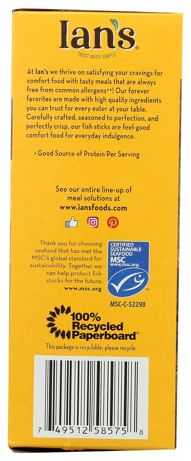 Ian's, Allergen Free Fish Sticks, 8 oz (Frozen)