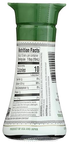 Miniatura 2 de Yamasa, Salsa de soja artesanal Shoyu reducida en sodio, sin OMG, botella de vidrio con dispensador, 5 onzas líquidas