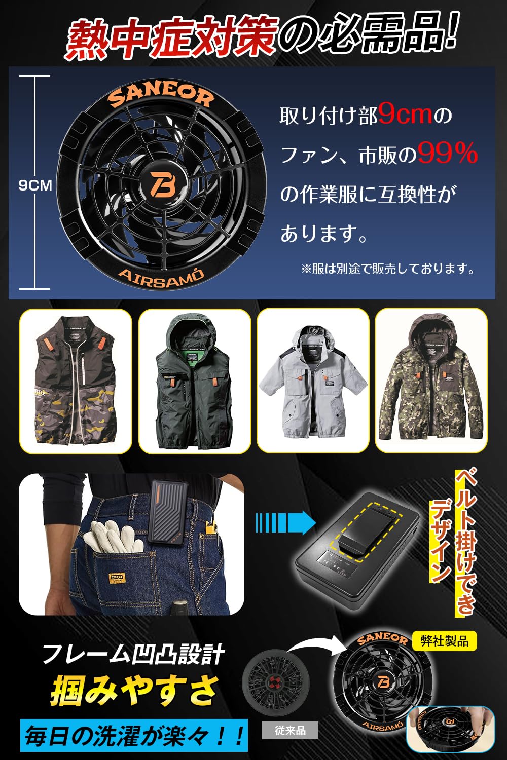 Amazon.co.jp: 【2026衝撃登場 53V業界超強】ファンバッテリーセット
