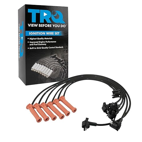 Miniatura 595 de TRQ Juego de cables de bujía de encendido del motor para Ford F250 F350 Super Duty V8 6.2L nuevo
