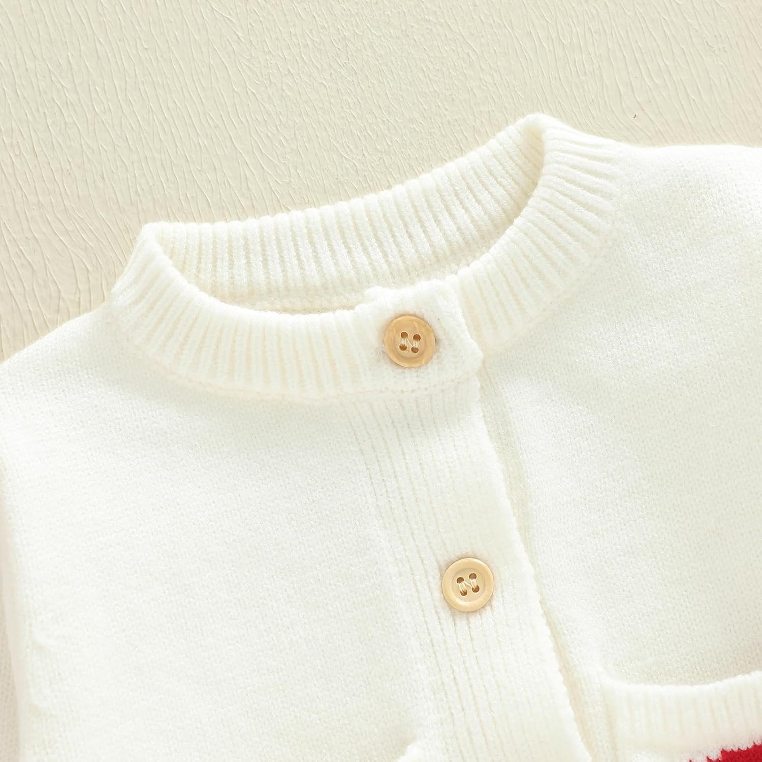 Baby Girl Valentine's Day Outfits Button Down Sweater Heart Print Knit Cardigan Sweaters Toddler Newborn Clothes - Image 4