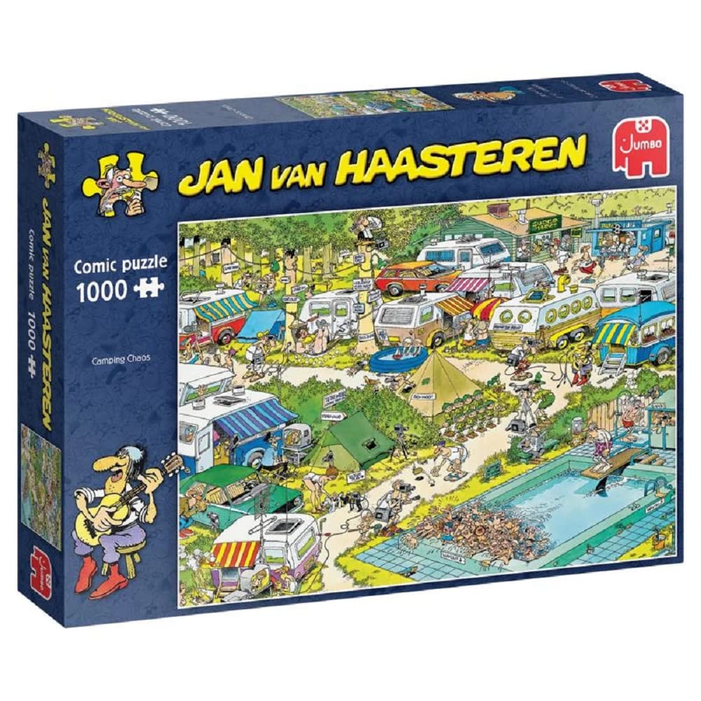 Jumbo Spiele 82034 Jan Van Haasteren Camping Chaos 1000 Teile Puzzle