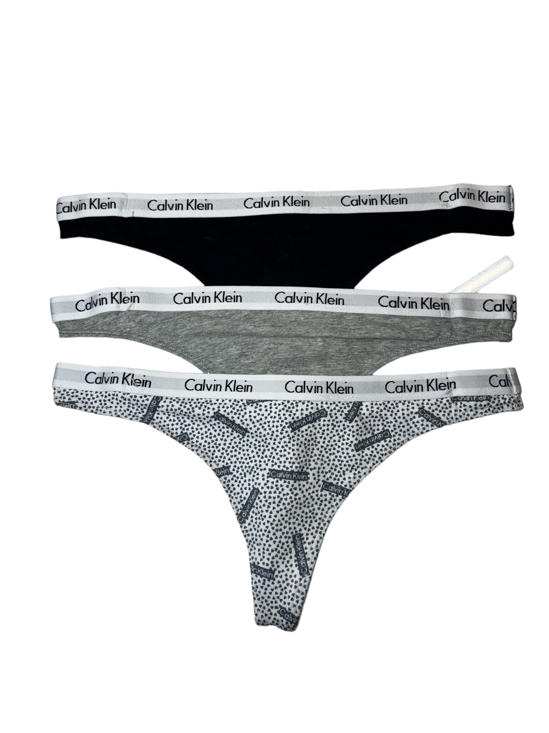 Calvin Klein Womens 3 Pack Carousel Thong Panty
