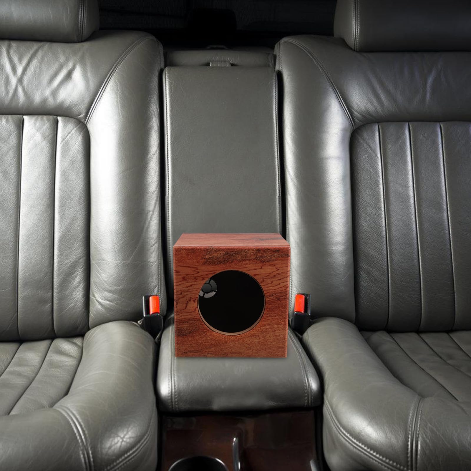 iplusmile Cassa Altoparlante in Legno a Strisce da 4 Pollici per Auto e Camion Cassa di Risonanza Stabile e Resistente alle Vibrazioni Contenitore Sonoro per Subwoofer Accessorio per