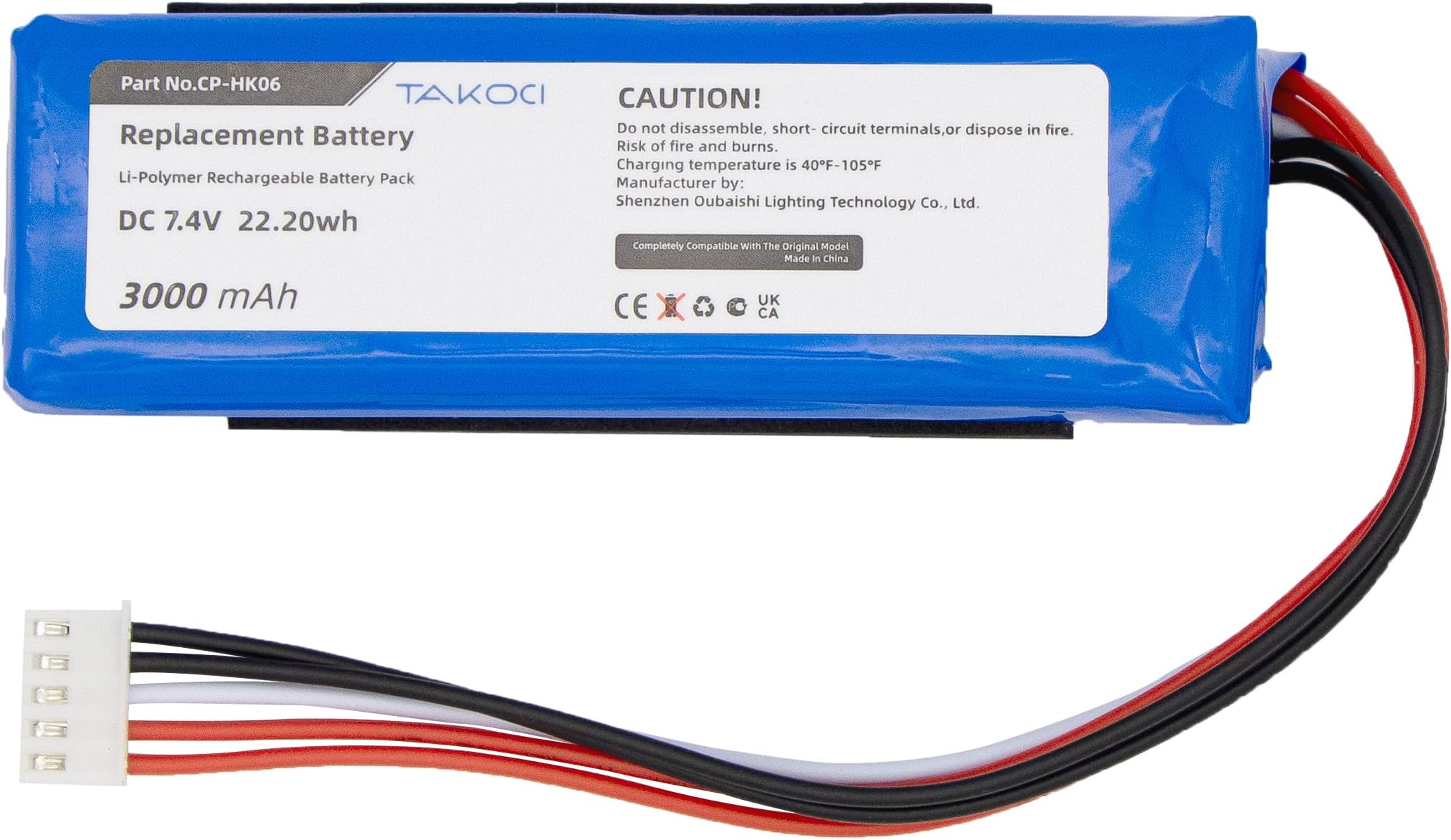 cs battery Replacement Battery for Harman Kardon Onyx Mini, PN: CP-HK07 P954374, 3.7V 3000mAh Li-Polymer