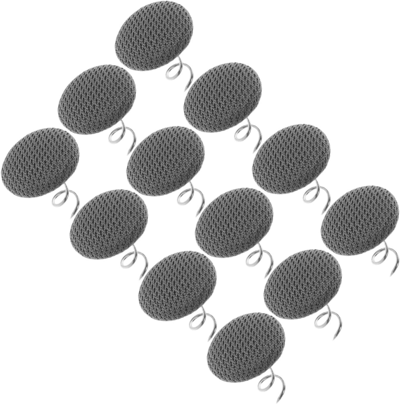 Unomor 12pcs Bed Skirt Pins Fabric Covered Upholstery Push Pins for Furniture Covers with Stainless Steel and Cloth Material Easy Skirt Fixation for Armchair Slipcover and Couch in Home