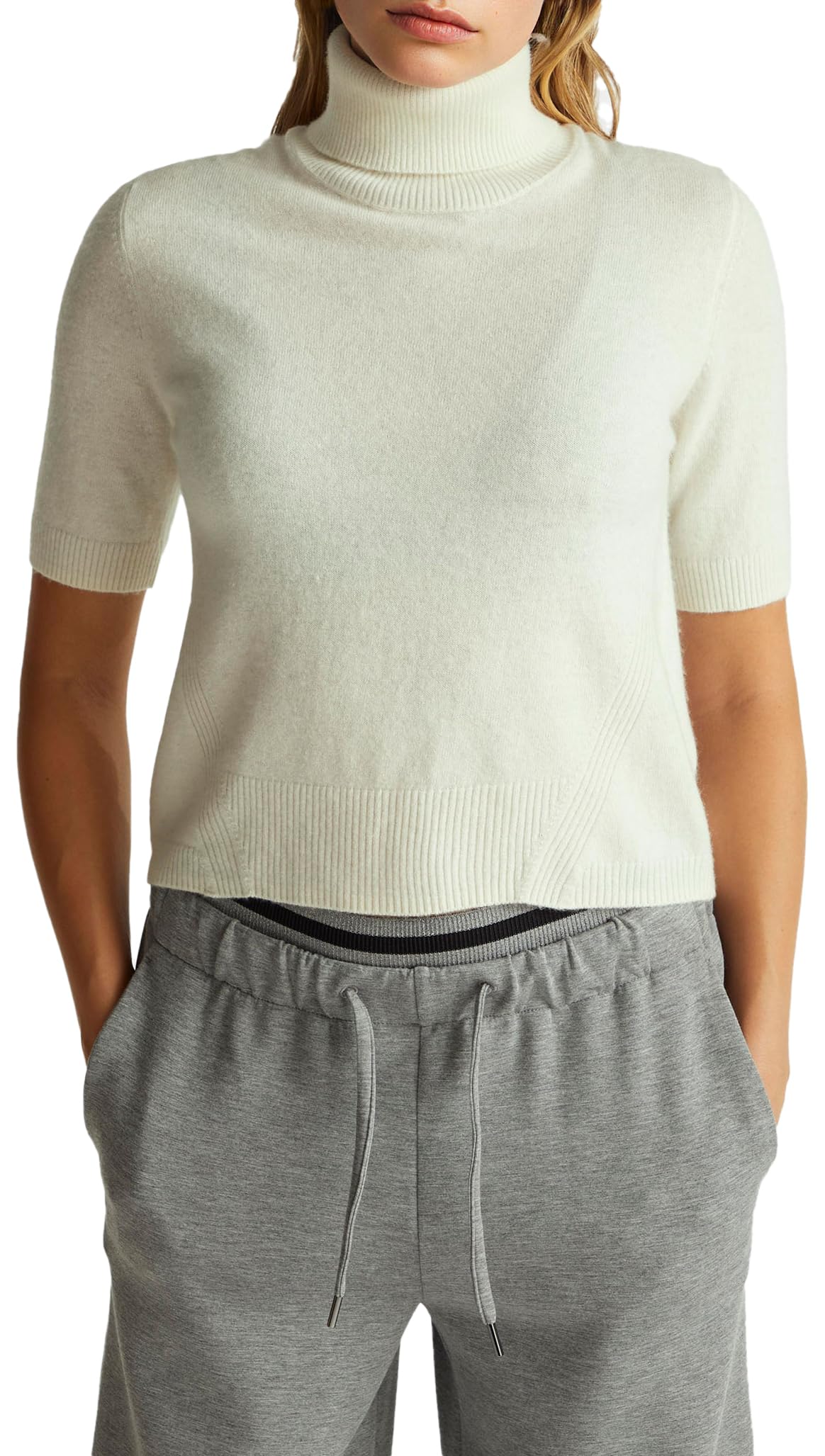 United Colors of Benetton Women's Sweater, White, S