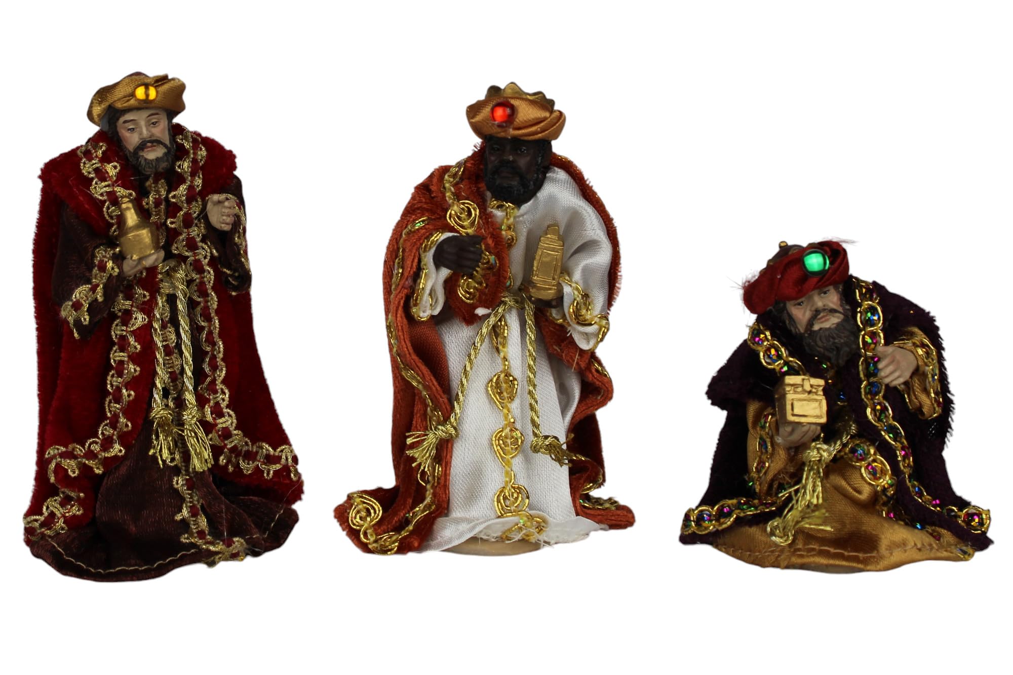 ZICOM Ankleidefigurenset Nebo, Krippenfiguren orientalisch ca. 11cm 15-TLG. Polyresin bekleidet