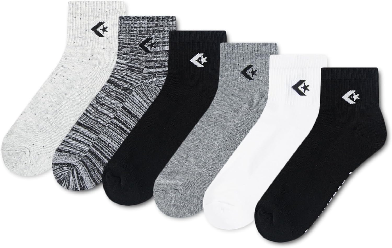 Converse Women's Quarter Length Multi-Pack Socks