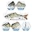 TRUSCEND Fishing Lures for Bass Trout Swimbaits for Bass Fishing Segmented Multi Jointed Swim Baits Slow Sinking Swimming Lures for Freshwater Saltwater Fishing Gear Lure Kit Gifts Plugs