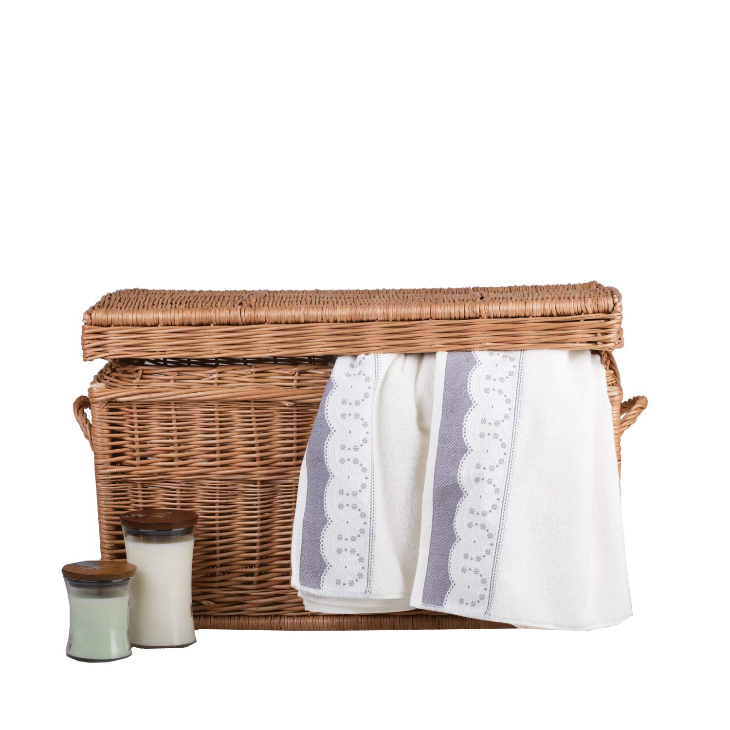 e-wicker24 Alles aus Weide Cesta de mimbre para guardar objetos y como cesta de ropa o cesta de juguetes, armario de lavandería para ropa sucia de mimbre trenzado (natural)