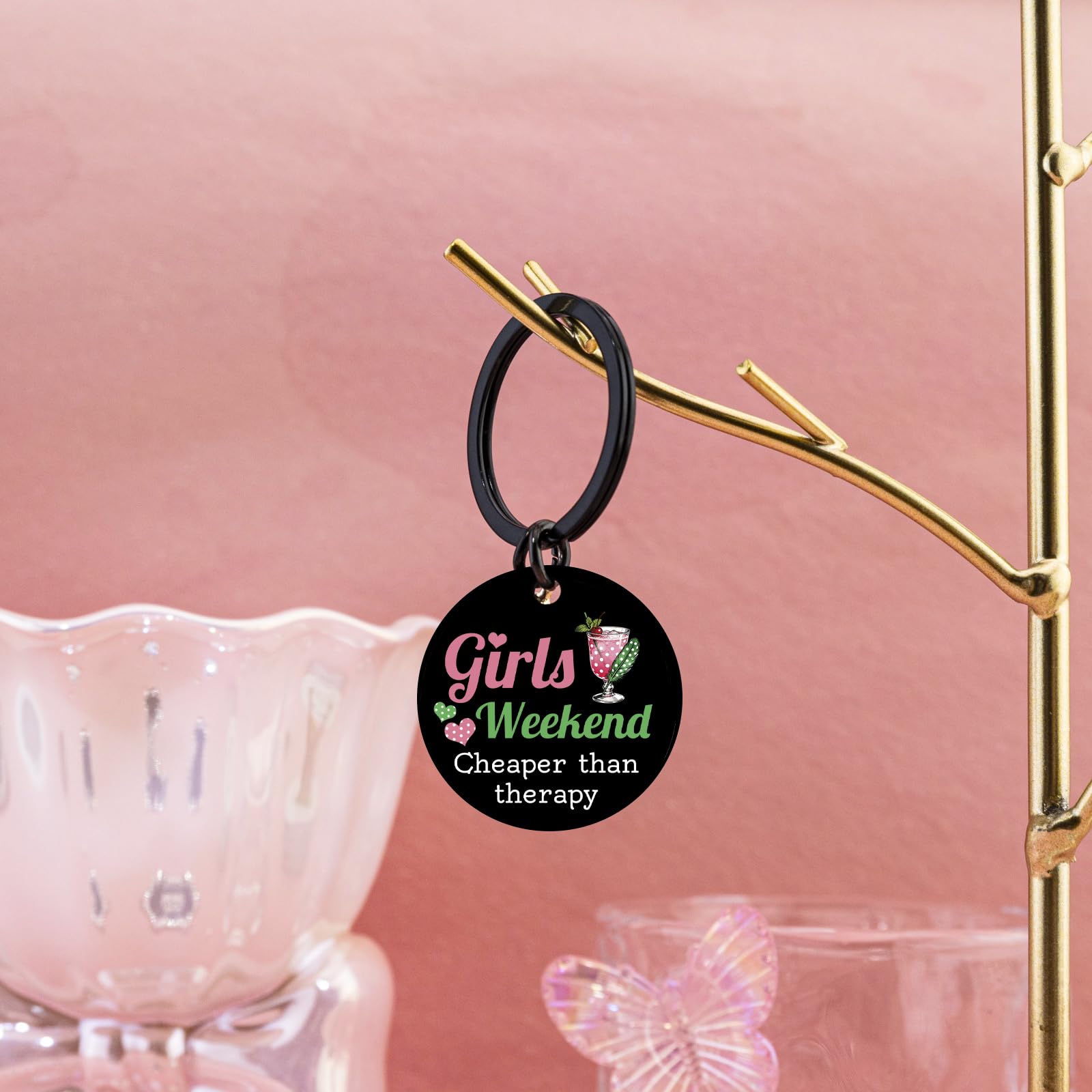 Girls Weekend Gifts for Women Girls Tirp Gifts Favors Friendship Gift for Women Graduation Birthday Christmas Bestie Friends Keychain for Teen Girl