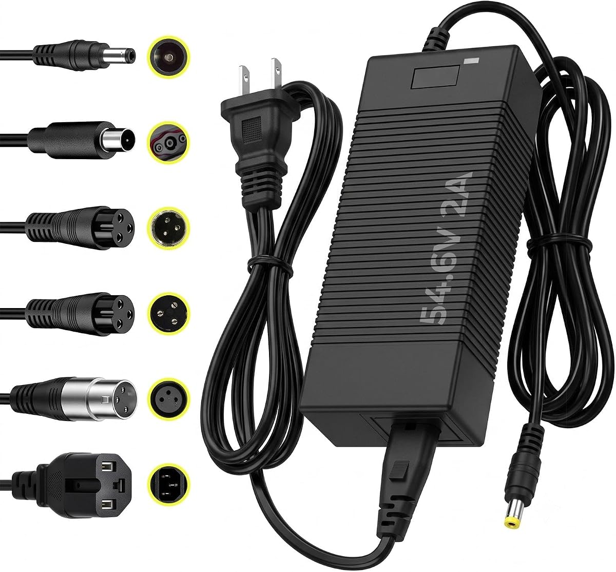 54.6V 2A Fast Charger for 48V Lithium Ebike & Scooter Battery