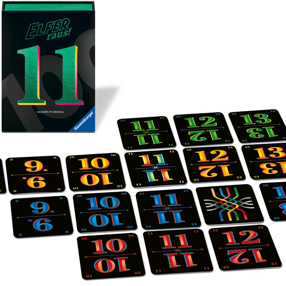 Ravensburger 23020 - Elfer Raus! 100 Jahre Jubiläumsedition - Kartenspiel, ab 7 Jahren, Spiel für Kinder, Erwachsene und Familien, für 2-6 Spieler