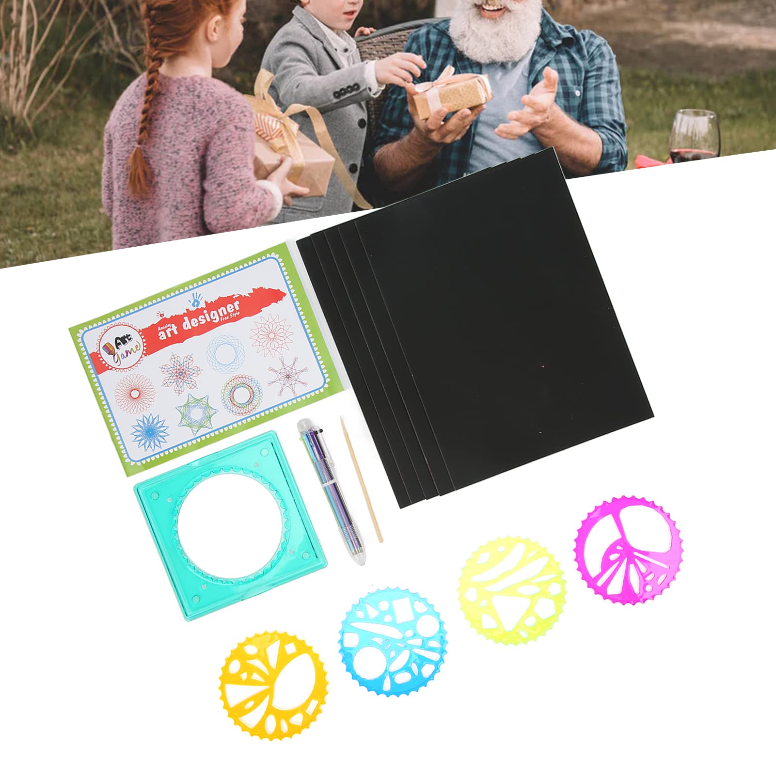 Gabarit Géométrique Réutilisable - Outil De Dessin Artistique Pour Peinture, Croquis, Bricolage Et Design