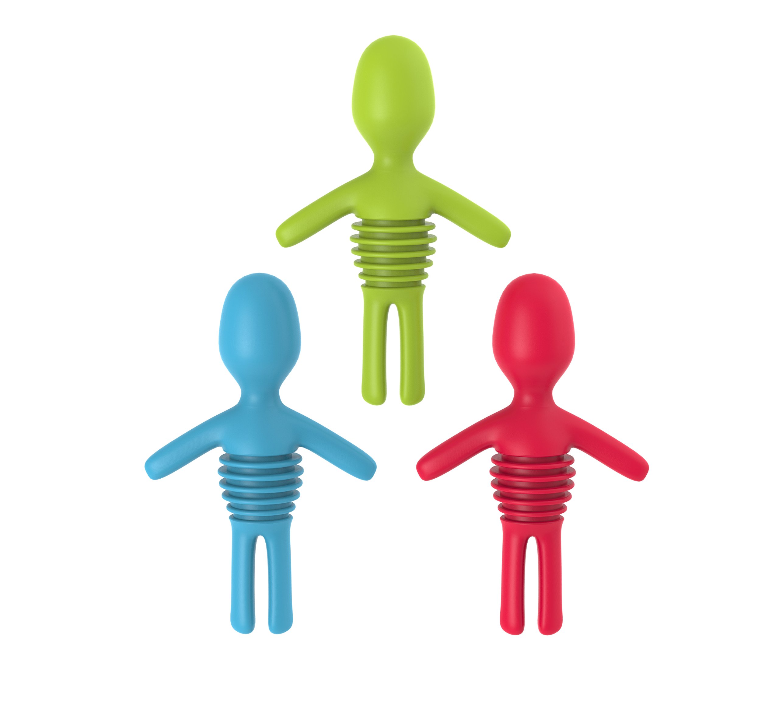 True Zoo Bruce Wine Stopper, 5", Red