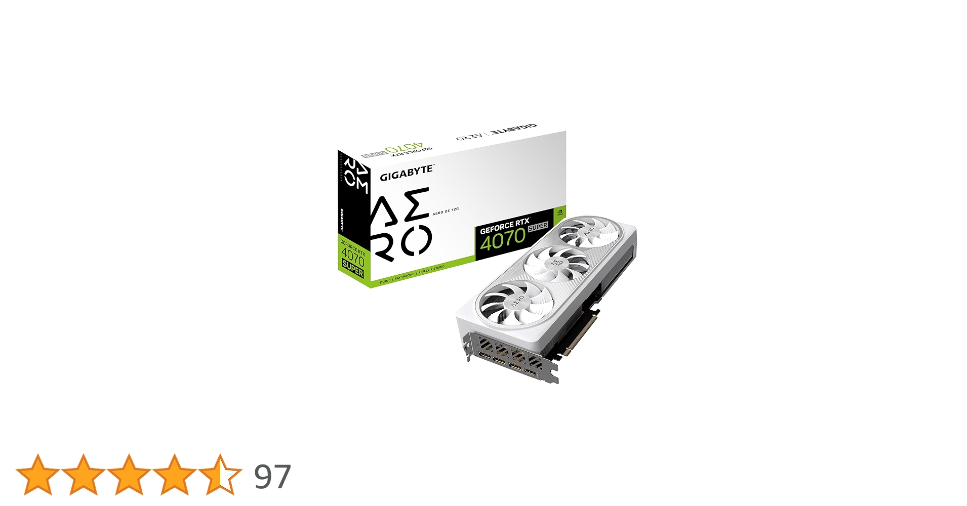 グラフィックボード・グラボ・ビデオカード GIGABYTE GeForce RTX 4070 Super AERO OC GeForce RTX™ 4070 SUPER AERO OC 12G 主な特徴 | グラフィック