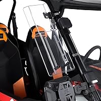 KEMIMOTO 2PC Wind Deflector Kit for UTV Side Wings, Fits 1.5-2.2in Roll Bars - Polaris RZR, Can-Am Maverick Compatible, White Vent Deflectors