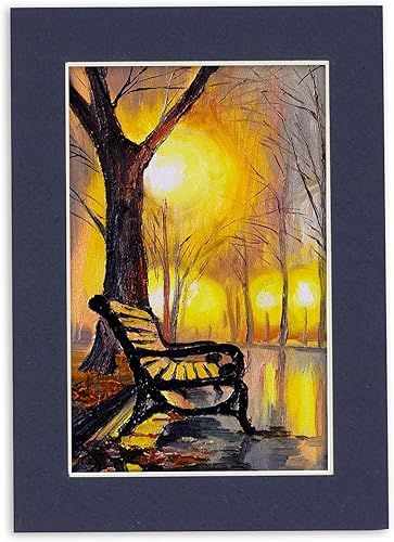 Miniatura 6 de Tapete de 8 x 8 pulgadas para marco de 12 x 12 pulgadas, tablero de tapete precortado sin ácidos, azul marino de 8 x 8 pulgadas, mate de fotos hecho