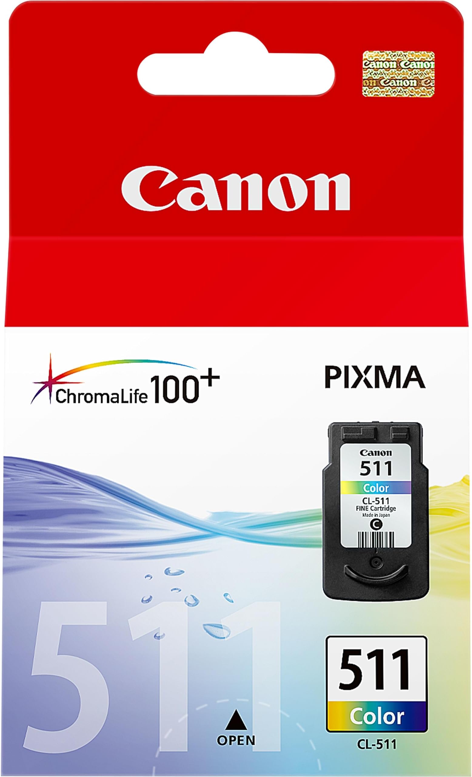 CANON CL-511 C/M/Y Color Genuine Ink Cartridge, Prints Up to 244 A4 Pages
