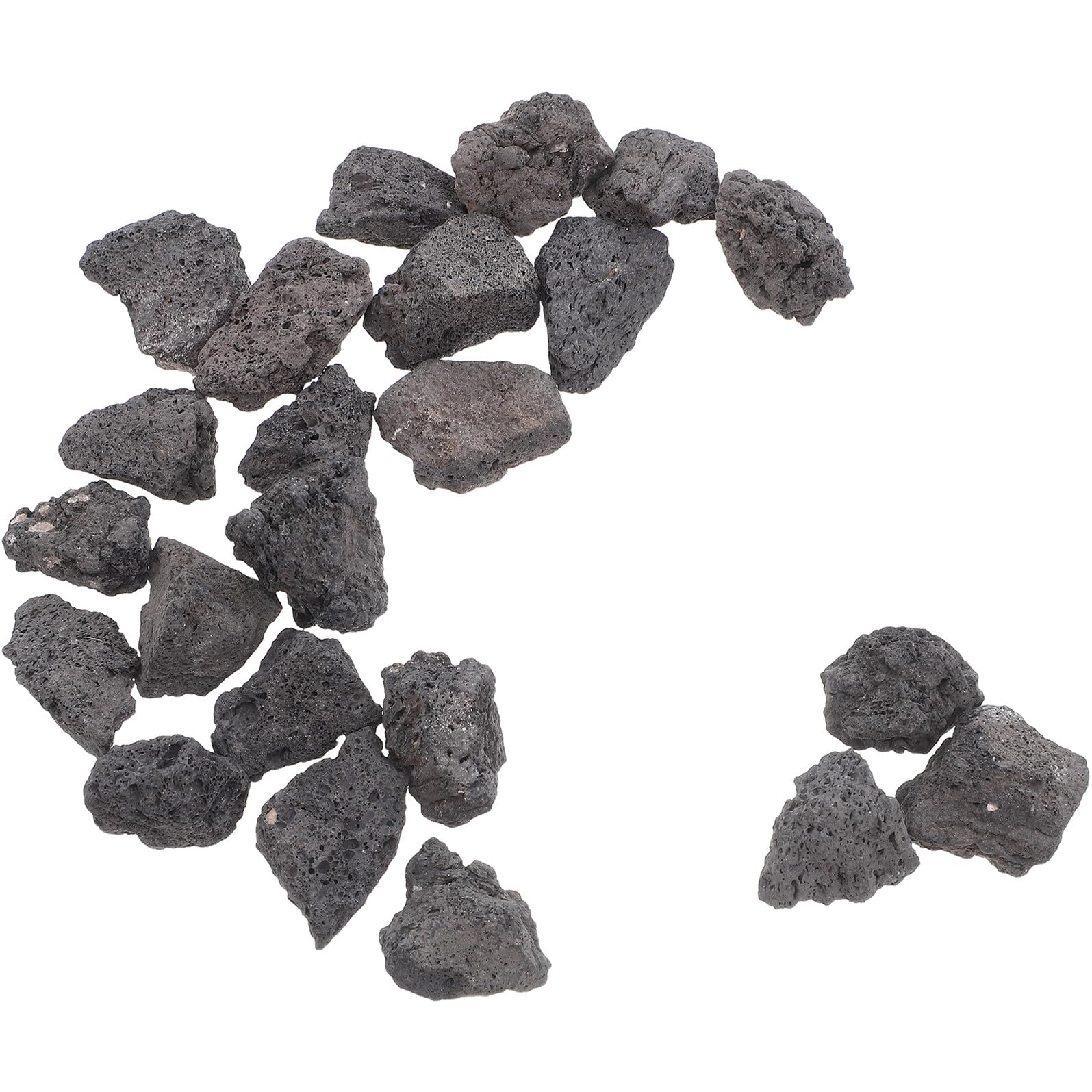 VILLCASE Natural Volcanic Stone Decoration 200g Pack 2-4cm Porous Breathable Aquarium Rocks Fish Tank Supplies for Aquatic Pets