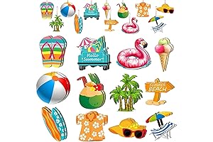 Summer Ornaments for Tree Wood, Christmas Tree Decorations Hanging Ornaments for Holiday...