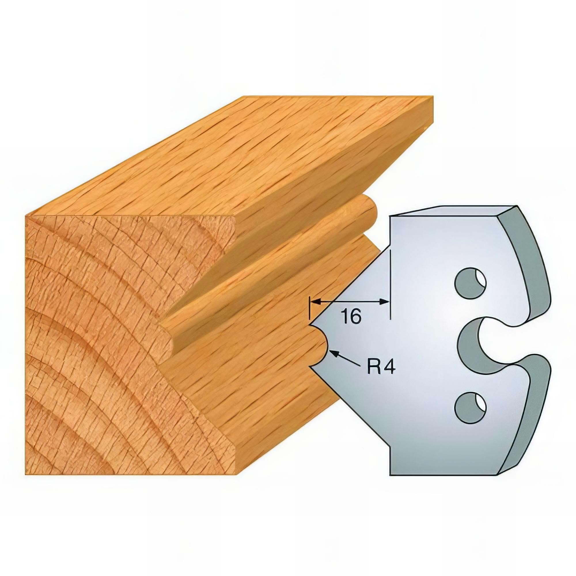 Leman - Jeu de 2 fers profilés acier Ht. 50 mm N°212 Mouchette de 8 mm - 855.212 - Leman