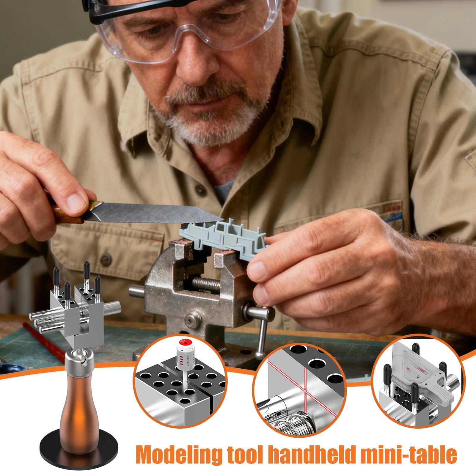 da banco da 300 g, da tavolo per modellare, morsetto per | Modellazione da tavolo, per gioielli, falegnameria, artigianato, modellazione