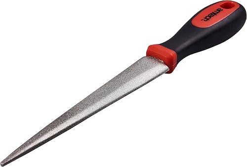 E2556 Diamond Sharpening File for Scissors, Knives and Garden Tools, 2-Sided Flat and Curved