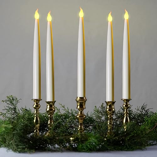 Miniatura 4 de Furora Lighting - Velas largas LED sin llama, para ventana, a pilas, velas eléctricas con función de temporizador de 6 horas