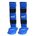 USI Universal SHIN Pads with Instep, Muay Thai Kick Kickboxing MMA Shin Guard (850) (L, Blue) gallery image