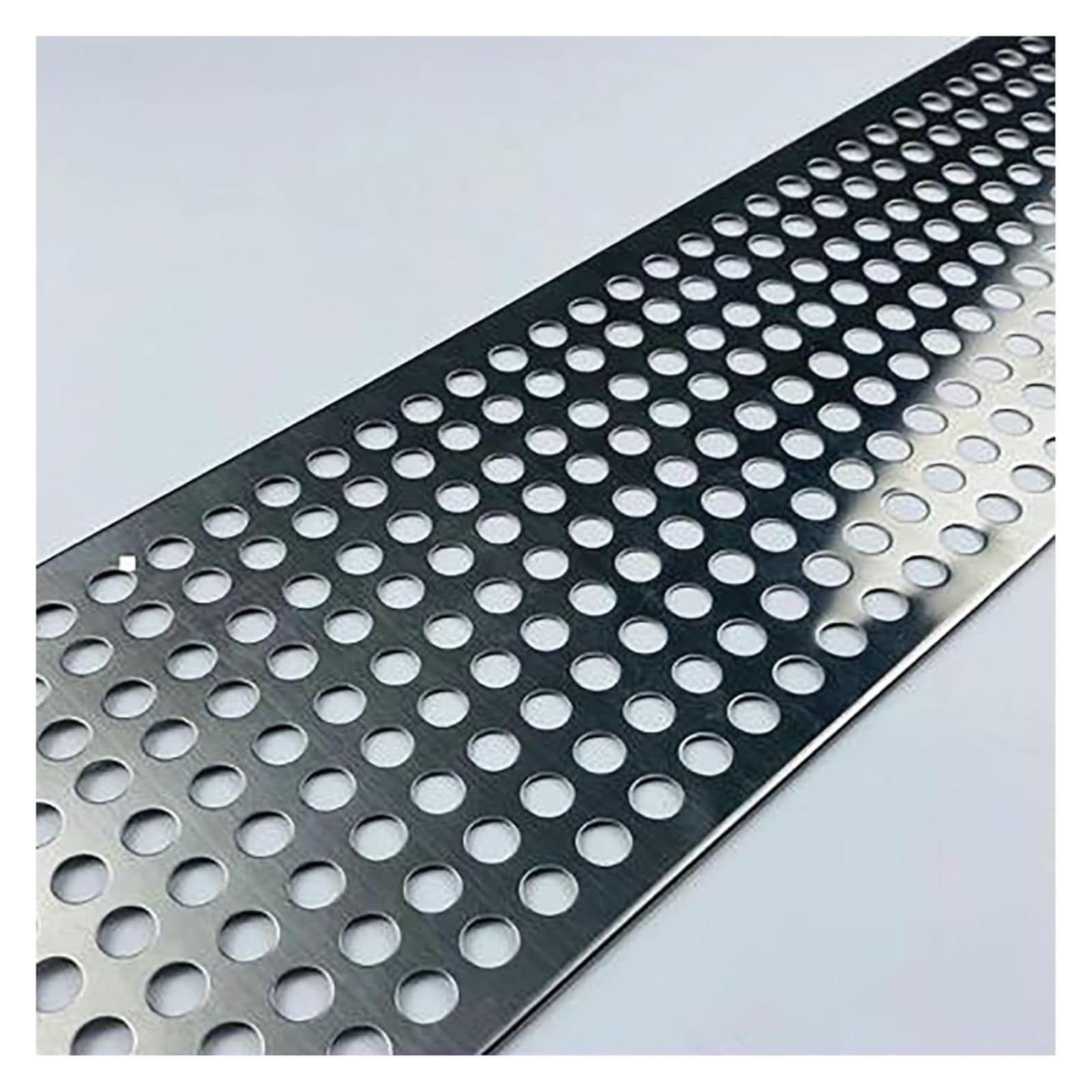 304 Stainless Steel Perforated Plate Metal Mesh Sheet Screen Panel Decorative, for Ventilation and Fume Filtration(4mm Mesh,20x20cm)