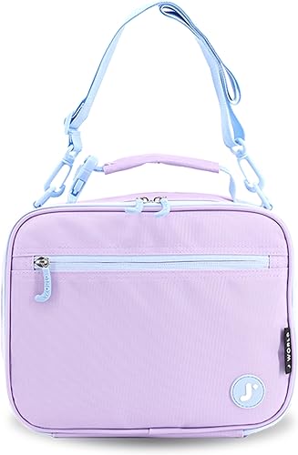 Bolsa para almuerzo J World New York Cody Púrpura,Frambuesa azul,Blanco azul,Manzana flotante,marino,Estrella hinchada,Púrpura Galaxy,Rosa (Block