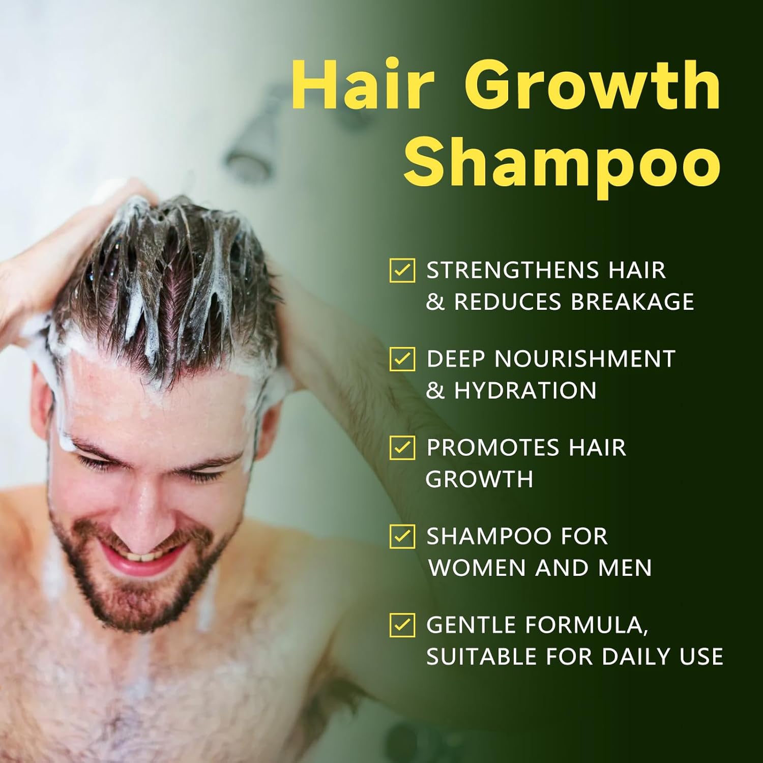 Kerarose Rosemary Hair Growth Shampoo, Natural Thickening & Strengthening Shampoo with Hydrolyzed Keratin and natural extract of rosemary - Image 5