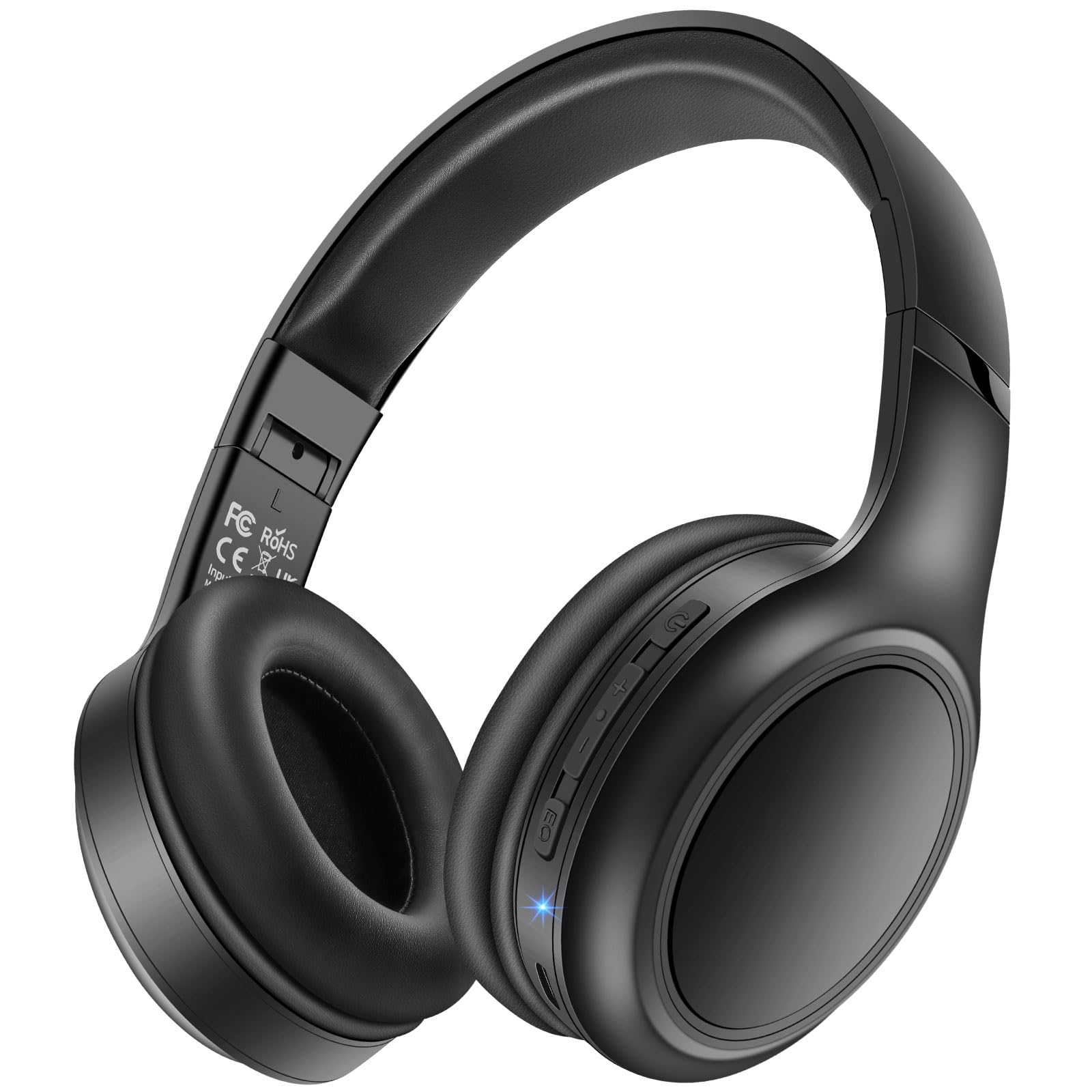 anehuesHeadphones Wireless Bluetooth Over Ear, R916 HiFi Stereo Lightweight Bluetooth Headset with Mic, 70H Playtime, 3 EQ Music Modes, Deep Bass, Wired Headphones for Home, Travel, Cellphone, PC