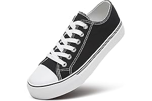 Converse-Style Lace-Up Canvas Sneakers: Comfort in Every Step