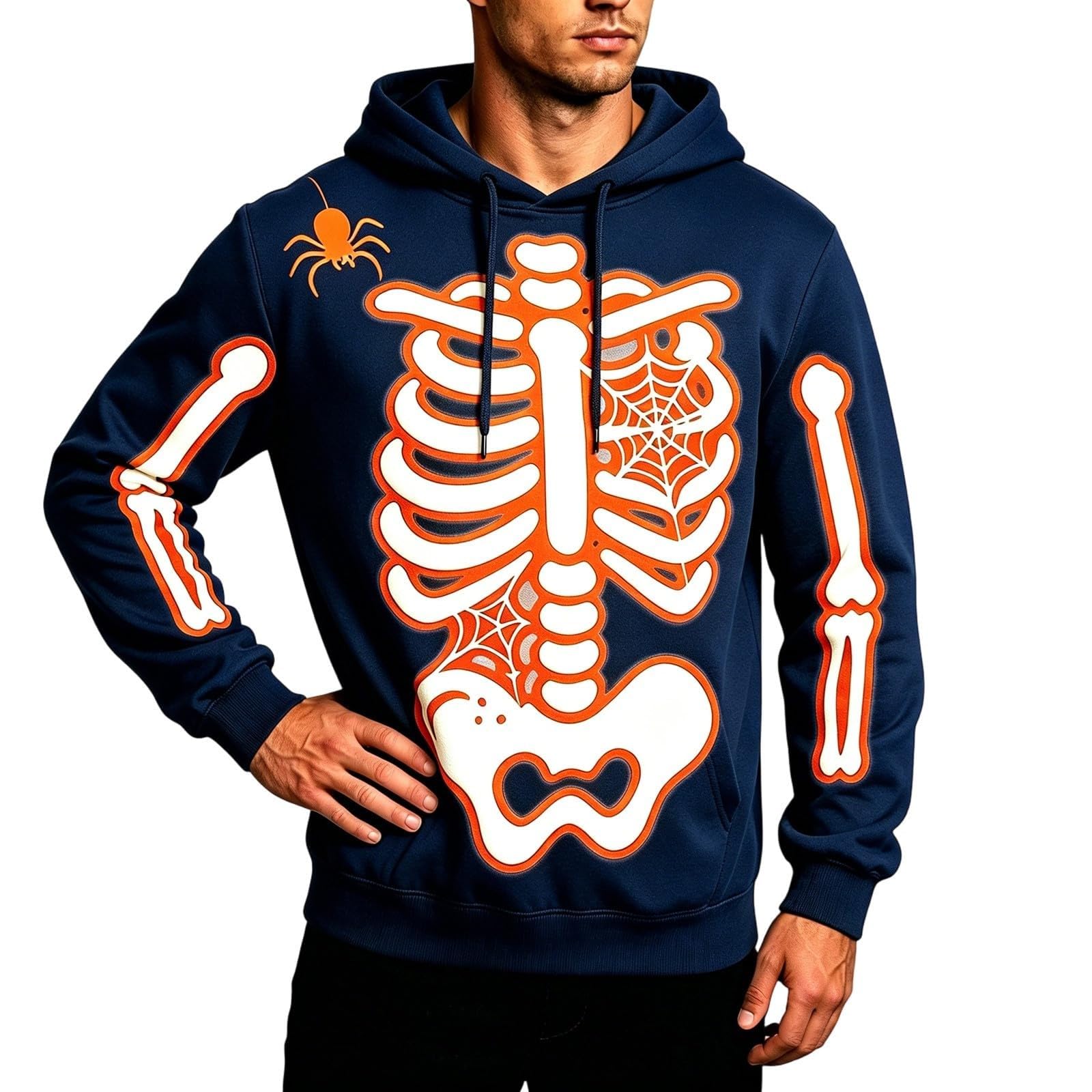 Sudadera con capucha de hombre ideal como disfraz de Halloween casual 5