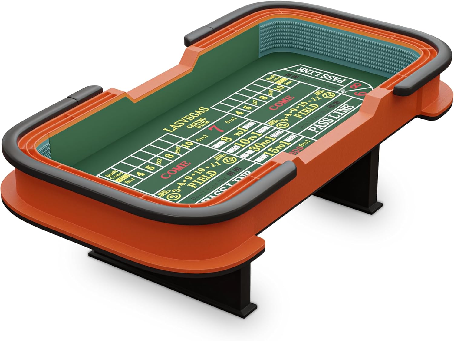 INO Design 93" Casino Poker Table, Deluxe Craps Dice Game
