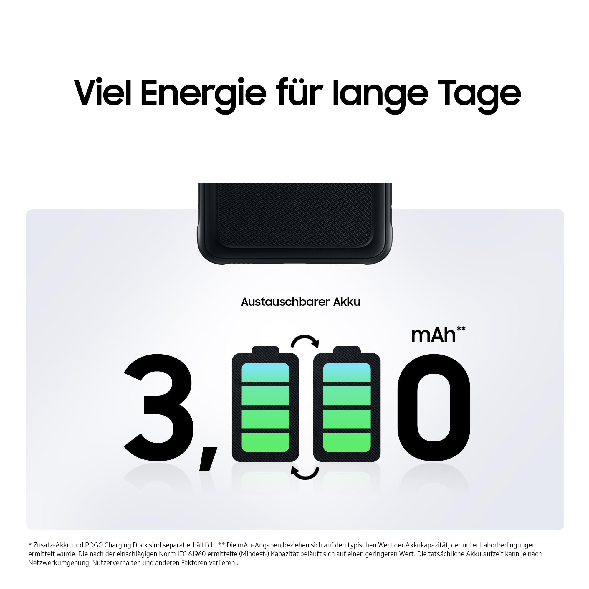 Samsung Galaxy Xcover5 Enterprise Edition, robustes 5,3 Zoll Android Smartphone, 64 GB, 3.000 mAh Akku, Business Handy, wassergschützt, Smartphone ohne Vertrag, Black